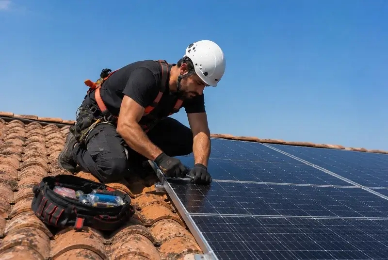 Maintenance et monitoring de panneaux solaires à Montazels